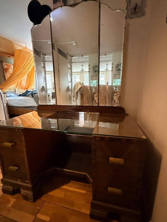 Art-Deco kaptafel – Hout (photo 7 of 8)