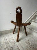sedia popolare in legno