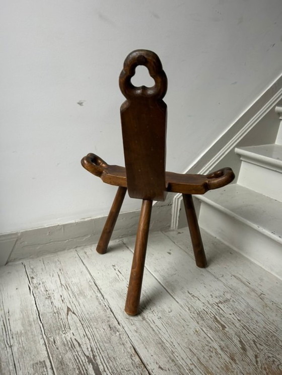 Image 1 of Houten volksstoel