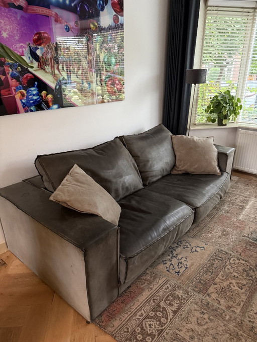 Baxter Budapest – Nabuck Grey – 2 zitsbanken, Leather (photo 2 of 6)