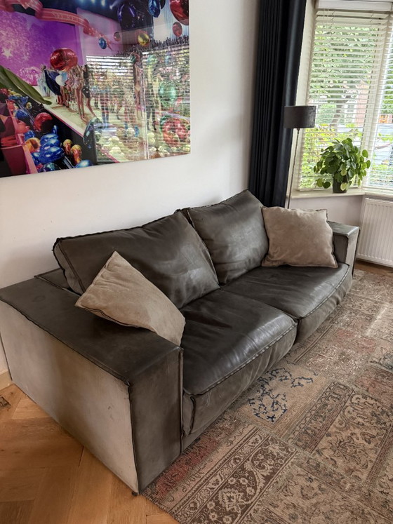 Baxter Budapest – Nabuck Grey – 2 zitsbanken, Leather (photo 2 of 6)