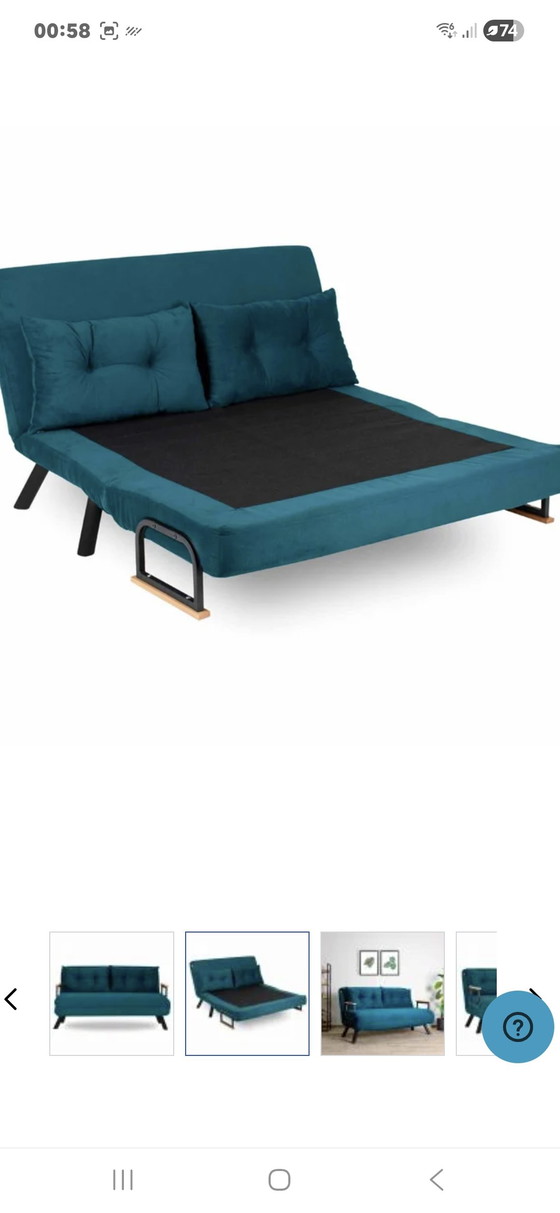 Image 1 of 2-seater sofa bed