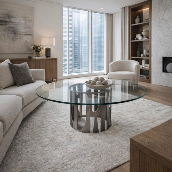 Image 1 of Tischdesign der 1980er Jahre: Robustheit und Transparenz