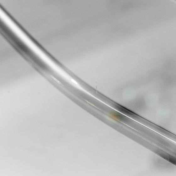 Image 1 of TAVOLINO DA CAFFÈ VETRO FUMÉ ACCIAIO CROMATO ANNI ’70 VINTAGE MODERNARIATO