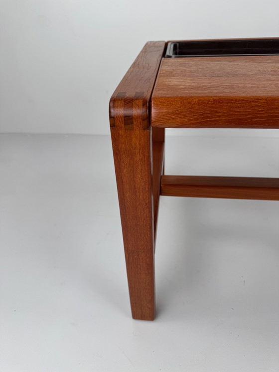 Image 1 of Tavolino in teak massiccio con fioriera – Salling Stolefabrik Danimarca