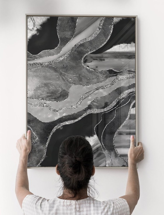 Image 1 of  Acrylic Glass Artwork | 200x140 cm | Depthwave #5 (Ori, 1983) Acrylic Glass Artwork | 200x140 cm | Depthwave #5 (Ori, 1983)
