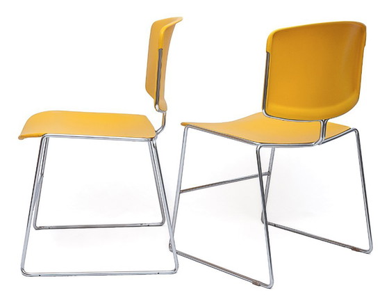 Set di 6 sedie Max Stacker – Steelcase Strafor, Sedie da pranzo, Cromo (photo 6 of 13)