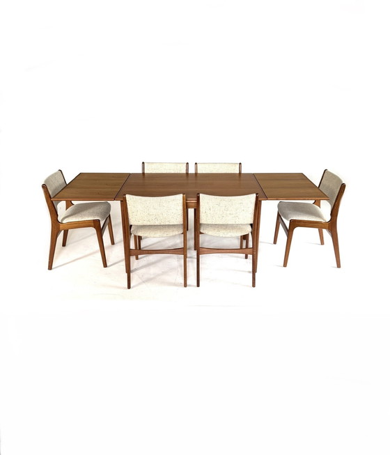 Image 1 of Vintage extendable Danish dining table '60s