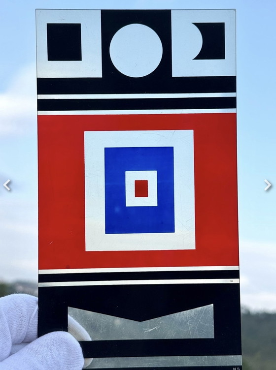 Image 1 of Seltene kinetische Platte - Nicolas Schöffer ( 1912-1992 )