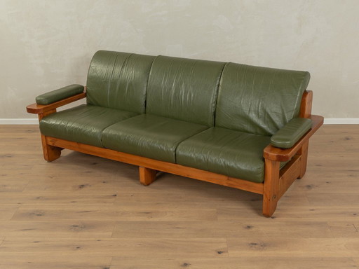 70s Leather Sofa by Almar