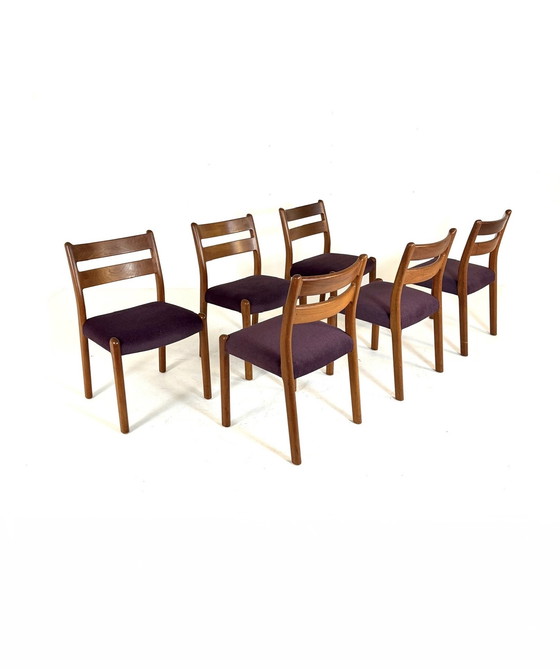 Image 1 of 6x restored Danish dining chair, EMC Møbler '80
