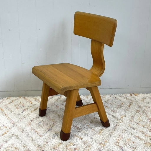 Vintage retro school chair toddler toddler chair