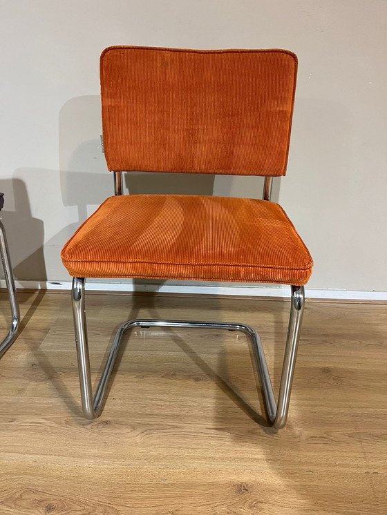 Image 1 of 3x Sedie da pranzo Zuiver Ridge Rib Kink - Design - Ottime condizioni