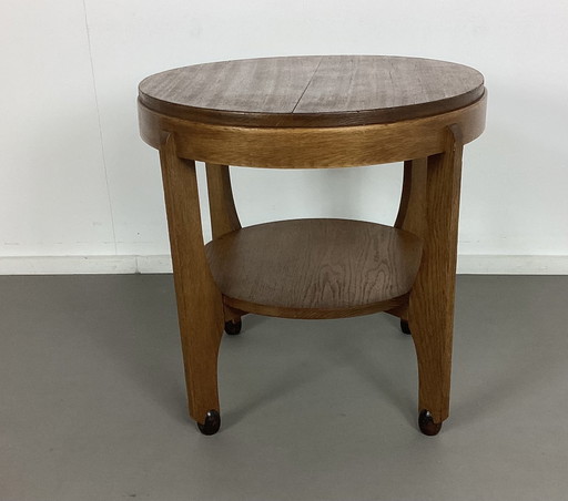 Amsterdam School Modernist Table 1920s Art Deco – bijzettafels, Wood