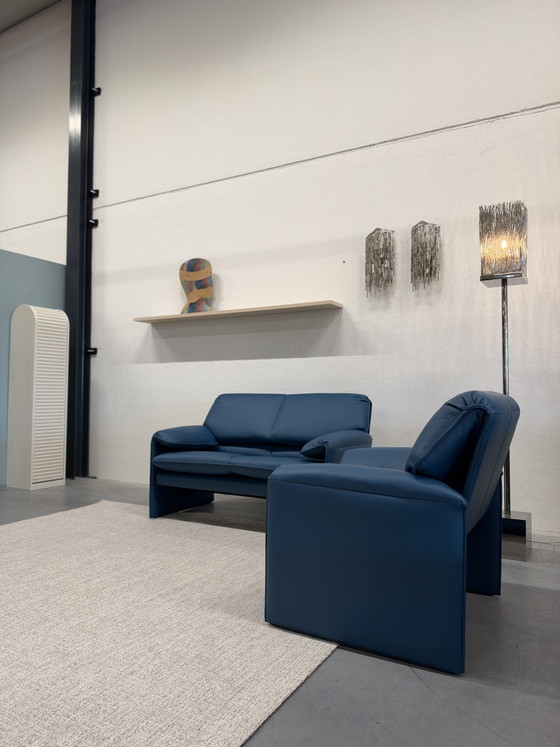 Leolux Bora Beta 2-seater sofa Senso Teal – 2 seaters, Leather (photo 7 of 10)