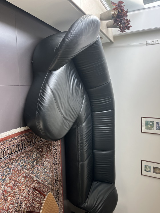 Image 1 of Leolux Gynko de 3 plazas con media esquina en cuero.