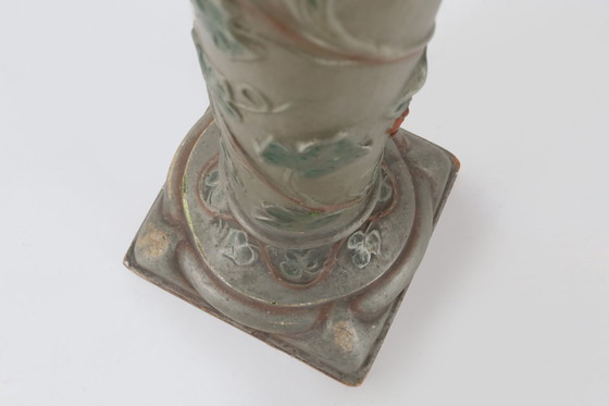 Image 1 of Art Nouveau Console or Pied De Stall in Glazed Plaster, 1920s