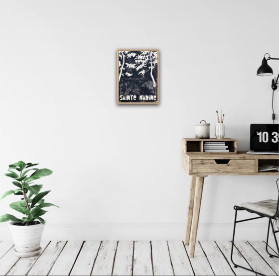 Image 1 of Linograbado sobre papel natural 40x30cm