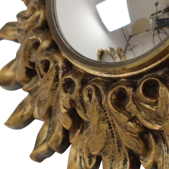 Image 1 of Kleine Italiaanse Zonnespiegel Sunburst Rococo Stijl 24cm
