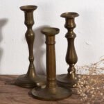 Antique candleholders (c.1920). Set of three #10 – Candle holders (photo 13 of 18)