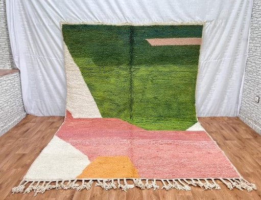 Tappeto in lana naturale con motivi tradizionali colorati, 2/3,5 m – Ahrend, vloerkleden en tapijten, Wool