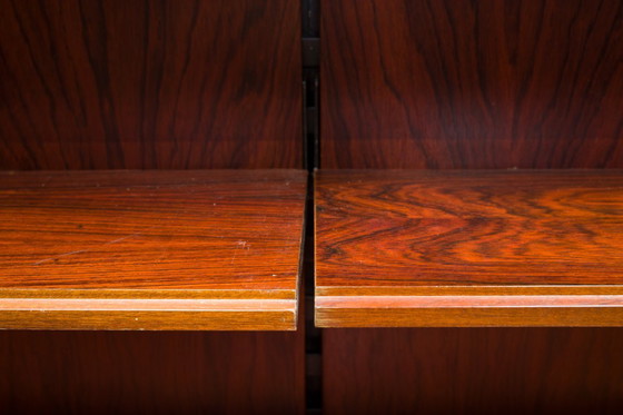 Image 1 of  Mensole da parete modulari in palissandro tedesco di IDEE Mobel, anni '60, set di 25 pezzi