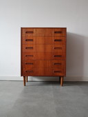Vintage Deense ladekast in teak