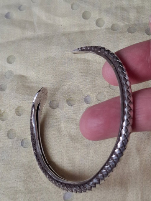 Massief zilveren armband, 20 cm (geschikt voor polsen van 18,5 tot 22 cm)