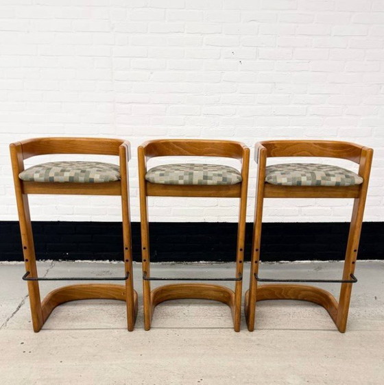 Image 1 of 3 vintage Willy Rizzo stijl barkrukken
