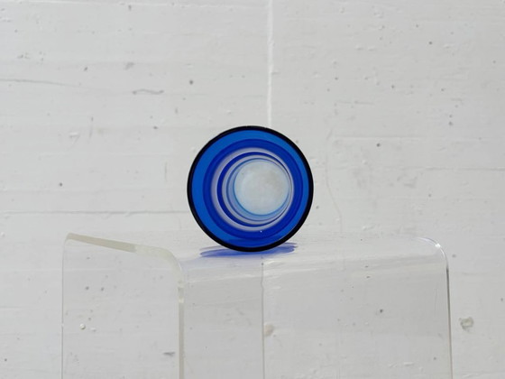 Image 1 of Cobalt blue glass vase in space age style, 1970s