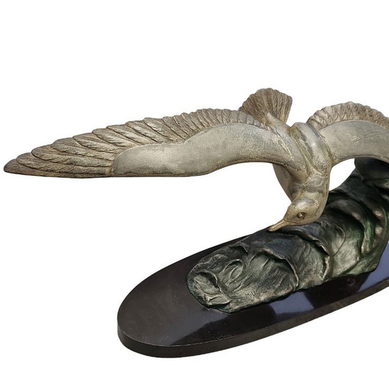 Art Deco Albatross Sculpture Marcel Leducq – Marble (photo 3 of 8)