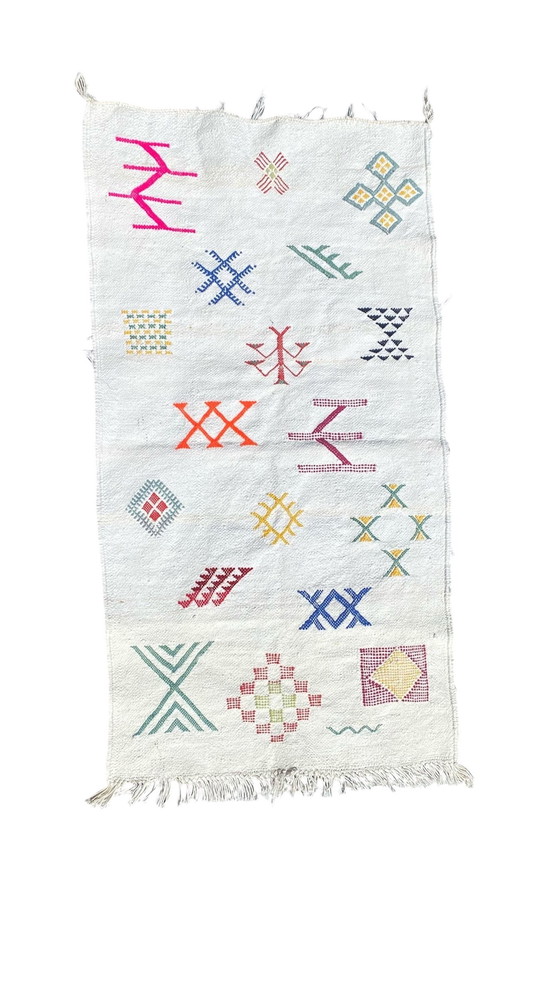 Image 1 of Authentic Handmade Kelim Rug – Atlas – 100 x 50 cm