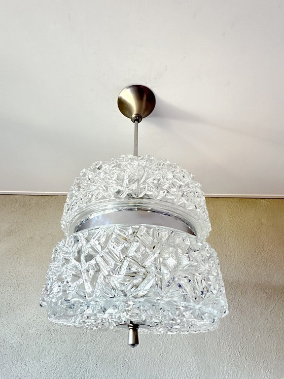 Suspension vintage Austrolux – Verre, Chrome (photo 3 of 15)