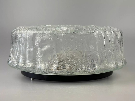 Image 1 of 60er 70er Jahre Deckenlampe Glashütte Limburg Germany Plafoniere Space Age