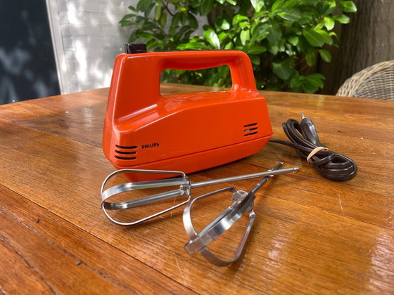 Frullatore elettrico a immersione Philips arancione degli anni '70 – Accessori da cucina, Metal, Plastic (photo 2 of 12)