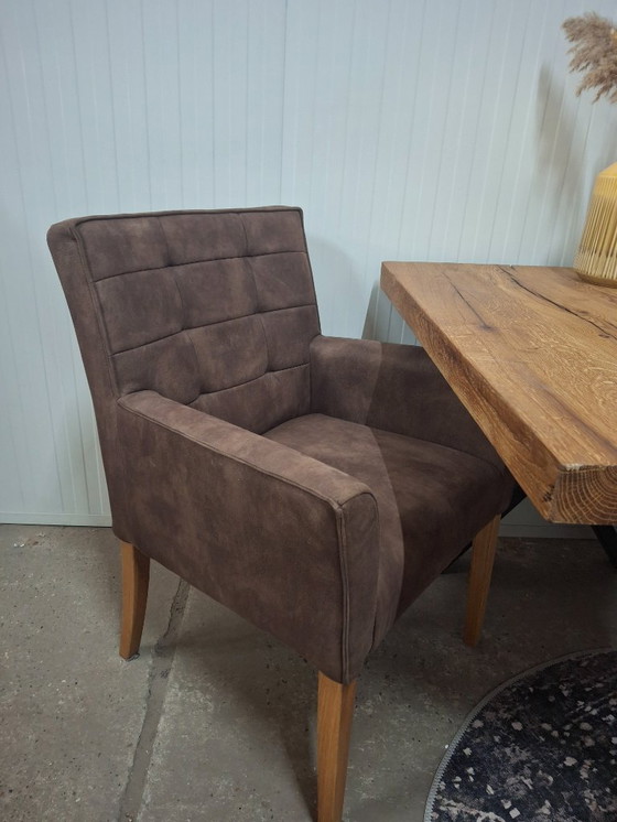 Image 1 of Robust Dining Table Made of Oak Wood 100x95 cm, New