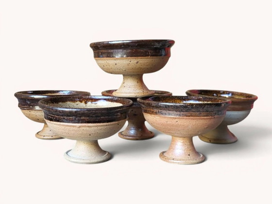 6 stoneware cups by Pierre Digan / La Borne – Crockery, Porcelain (photo 6 of 6)