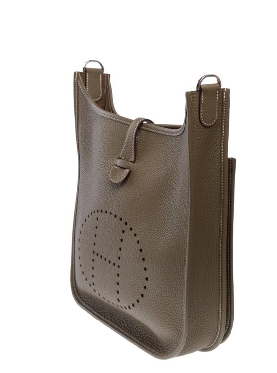 Image 1 of Borsa HERMES Evelyne in cuoio Étoupe - 103514