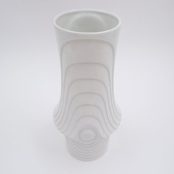 Image 1 of Op Art porcelain vase by Royal Bavaria KPM, Germany, 1970s