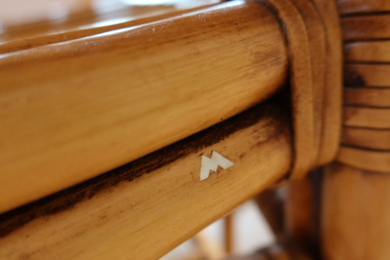 Image 1 of 6 sedie da pranzo in bambù