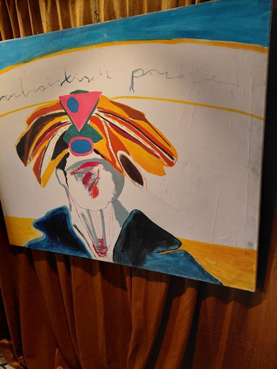 Image 1 of Jaap Kuijpers large painting `Fantastic Portrait`