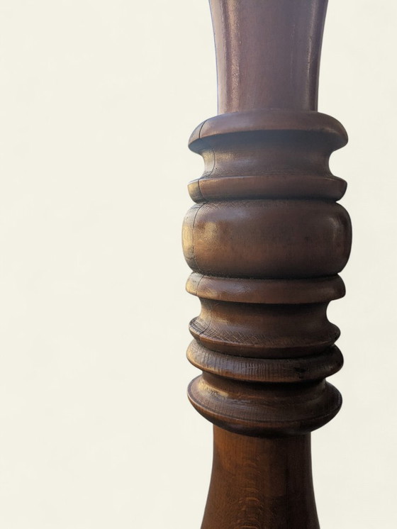 Image 1 of Rarità! Portafiori vintage in legno massello, tornito a mano, classico stile metà secolo, portafiori, mai usato