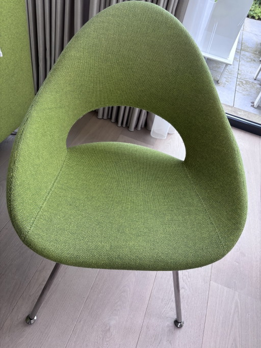 4 sedie da pranzo Artifort Shark verde lime, come nuove.