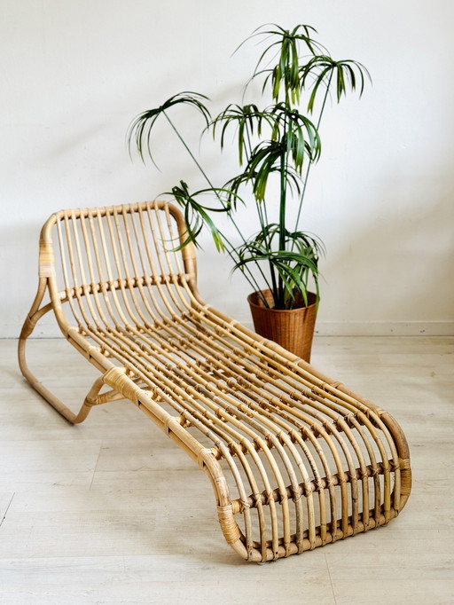 Chaise longue en rotin Jassa Piet Hein Eek pour Ikea 2017