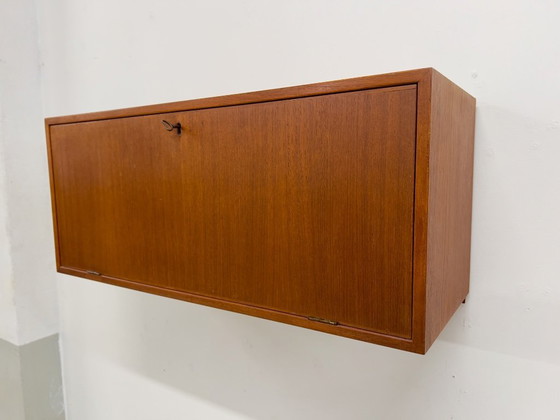 Image 1 of Teak Bar Cabinet By Kai Kristiansen For Feldballes, 1960s