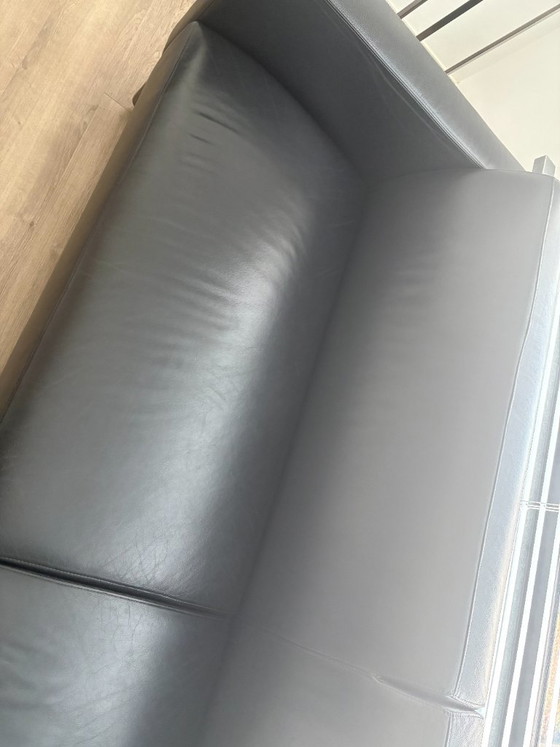 3 zits zwart leren Artifort Mare – Banken, Leer, Metaal (photo 2 of 5)