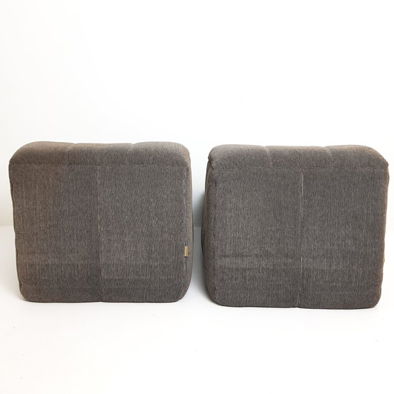 Kimba Lounge Fauteuil Michel Ducaroy Ligne Roset 2 Elementen – 2 zitsbanken, Polyester, Textile, Vintage (photo 7 of 15)