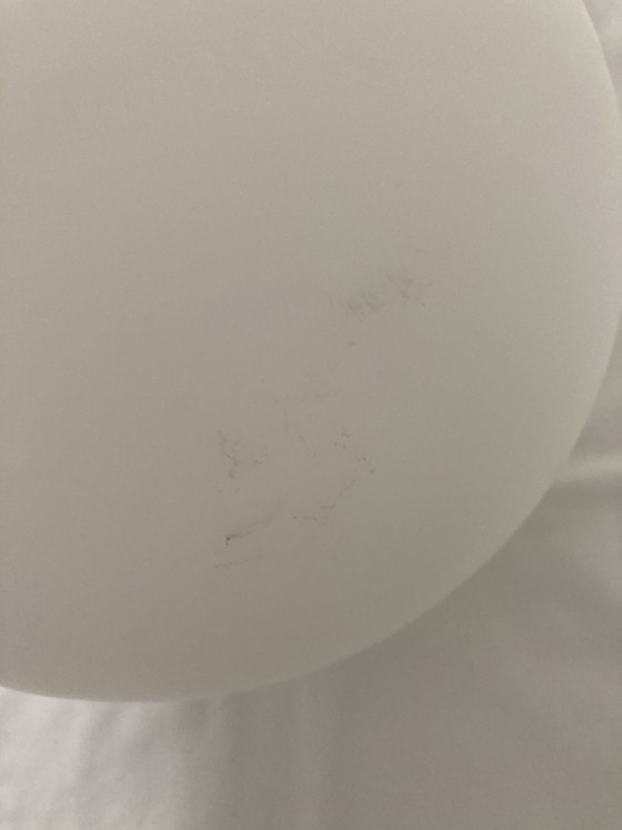 Image 1 of Giant opal glass pendant light by Agemob International, vintage 80s