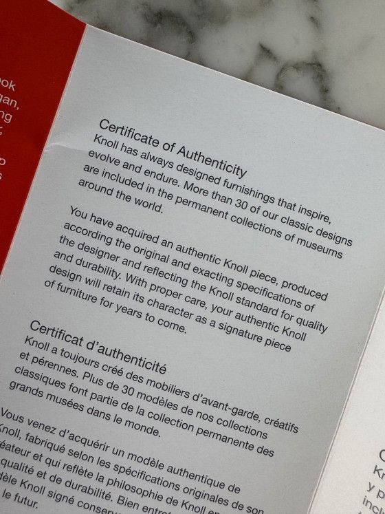 Image 1 of Knoll Table and Chairs with Certificate