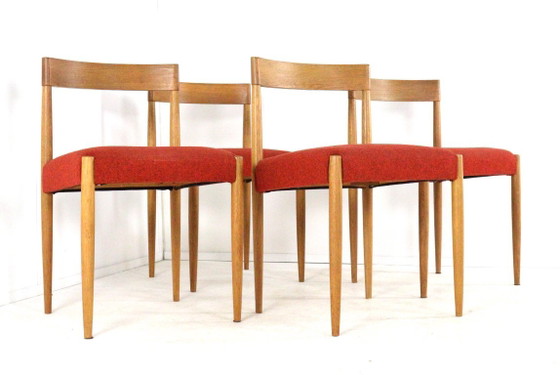 Set 4 Deense Design Stoelen Vintage – Eetkamerstoelen, Wood (photo 15 of 17)